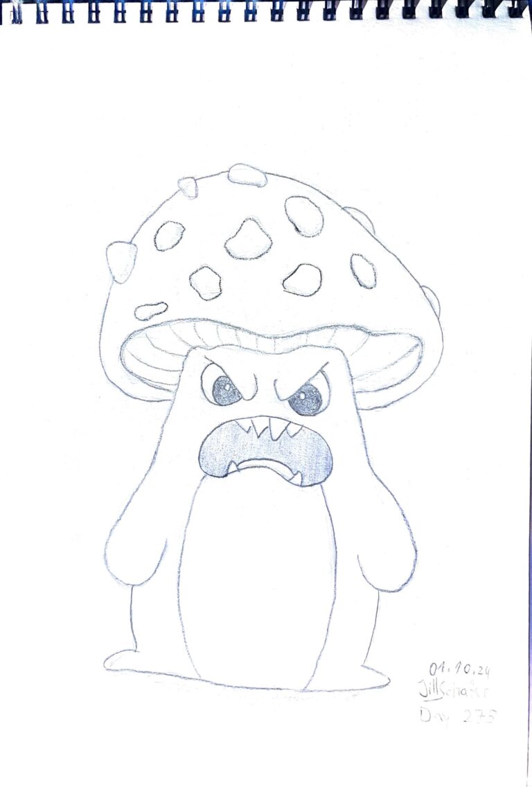 ein wütender Pilz